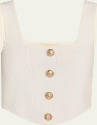L'agence Saga Square-Neck Corset Top