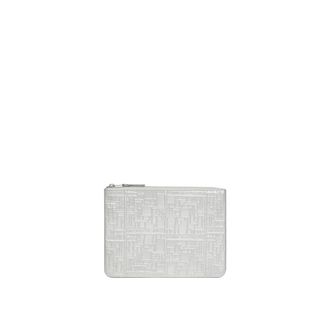 Comme Des Gar&ccedil;ons Clutches, female, Gray, Size: ONE SIZE Big Pouch Logotype Metallic