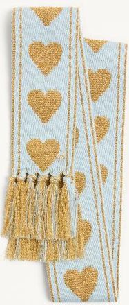 Valentino Garavani Sciarpa Antibes Con Fibra Metallizzata Donna CELESTE/ORO UNI