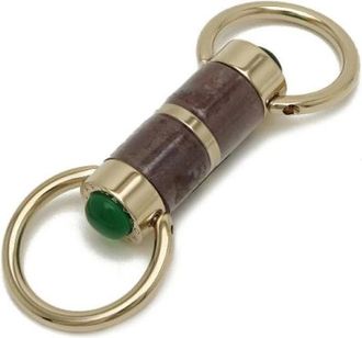 Bulgari Pre-owned Accessories, female, Brown, Size: ONE SIZE Pre-owned Fabric Key-holder