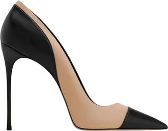 Generic Women Color Block High Heel Pumps Pointed Toe Slip On Dress Shoes Office Party Wear