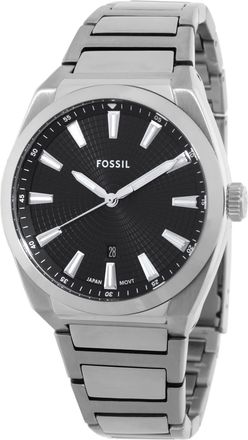 Fossil Everett Quartz Black Dial Mens Watch FS5821