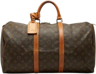 Louis Vuitton Pre-owned Weekend Bags, female, Brown, Size: ONE SIZE Pre-owned Monogram Boston Bag