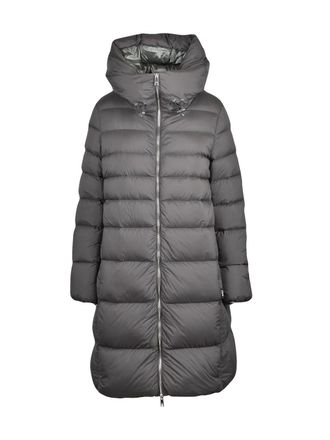 Add Quilted Down Jacket with High Collar and Adjustable Toggles