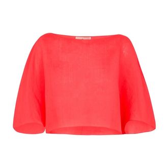 Cortana Ramie Top - female - Cortana - Blouses - Red - L - Blouses & Shirts