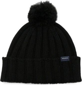 Woolrich Beanie Pom Pom Pom Pom Cashmere Beanie