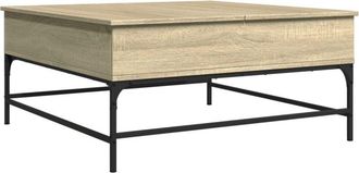 vidaXL Vidaxl - Coffee Table Sonoma Oak 95x95x45 cm Engineered Wood and Metal