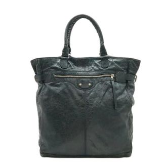 Balenciaga Pre-owned Tote Bags, female, Gray, Size: ONE SIZE Pre-owned Leather balenciaga-bags