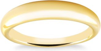 Pompeii3 Womens 14k Yellow Gold Stackable High Tapered Dome Polished Band Shiny Ring