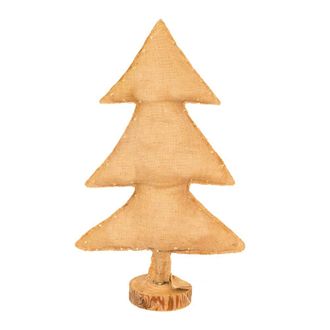 MX HOME Arbol de navidad luminoso en tela de yute 70cm