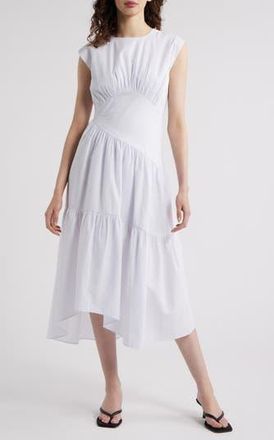 Frame Denim Sleeveless Cotton Seersucker Sundress in Light Chambray Multi at Nordstrom Rack, Size X-Small