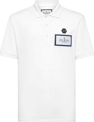 Philipp Plein Polo con etichetta - Bianco