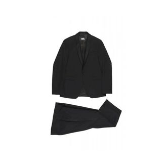 Karl Lagerfeld Suits - male - Karl Lagerfeld - Single Breasted Suits - Black - 4XL - Suits