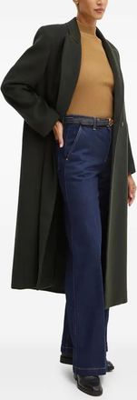 Liviana Conti Caban doppiopetto con revers - Verde