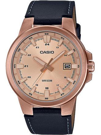 Casio Collection Mens Brown Watch MTP-E173RL-5AVEF Leather (archived) - One Size