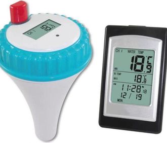 OEM Termometro Flotante Inalambrico - Pantalla Lcd Digital - Estanco Ip68 Para Piscina - Temperatura Y Humedad - 1 Unidad