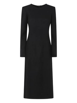 Ermanno Scervino buttoned wool dress - Black