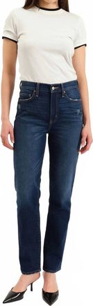 Daze Smarty High Rise Slim Straight Leg Jeans In Vintage Ink