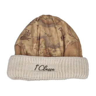Alviero Martini 1A Classe Gewatteerde Nylon Muts - Dames - Accessoires - Beige - Maat: ONE Size Nylon