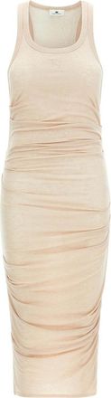 Elisabetta Franchi Logo Embroidery Dress