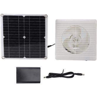 OEM Ventilador Solar De 12 W Y 12 V Cc, Extractor De Aire Alimentado Por Panel Solar Para Invernaderos Exteriores -crezuo