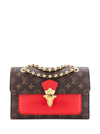Louis Vuitton Victoire Handbag Monogram Canvas and Leather shoulder bag - Marrone