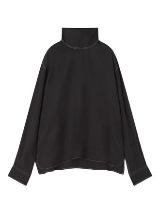 Lanvin Overhemd met contrasterend stiksel - Zwart