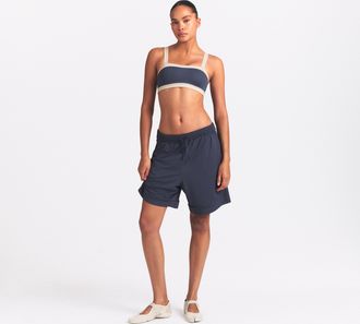 Nike Womens SKIMS Airy Relaxed Shorts in Blue | SHSHO8632W-DRL