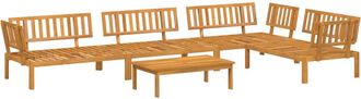 vidaXL Set De Sof&aacute;s De Palets De Jard&iacute;n 5 Pzas Madera Maciza De Acacia Vidaxl