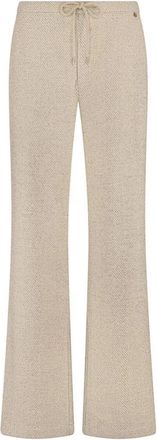 Nukus Vera Strass Broek - Dames - Wijde Broeken - Beige - XL - Broeken