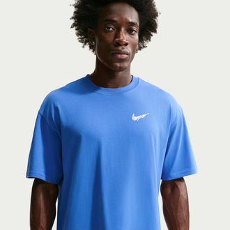 Nike Mens Basketball T-Shirt in Blue | II0691-427