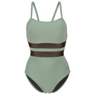 Arena Mesh Equals Swimsuit Back B Badeanzug f&uuml;r Damen | gr&uuml;n