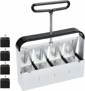 OEM Prensa Para Tierra De Jard&iacute;n De 5,1 Cm Con Mango Ergon&oacute;mico Antideslizante - Perfecta Para Sembrar, Plantar Y Trasplantar - Ulisem