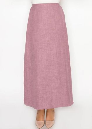 YAL New York Modest Dusty Pink Textured Skirt