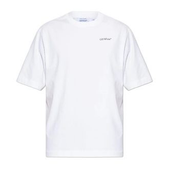 Off-white T-Shirts, male, White, Size: 2XL T-shirt with printed logo