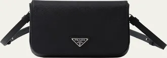 Prada Mens Saffiano Leather Travel Crossbody Bag