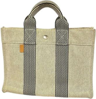 Herm&egrave;s Pre-owned Toile H Tote Bag - Pre-owned - Mujer - Beige - ONE SIZE