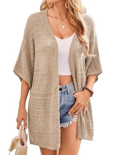 Cardigan Femme Hiver Long En Laine - Capuche - Veste Ouverte Épaisse - Taille EU - Style Décontracté