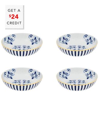 Vista Alegre Transatlantica 6In Cereal Bowls (Set Of 4) with $24 Credit