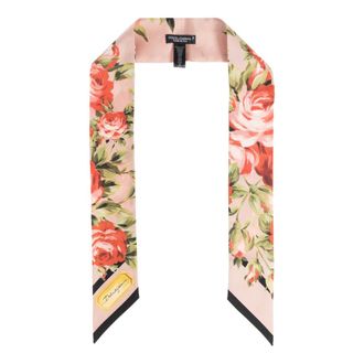 Dolce & Gabbana Silky Scarves, female, Pink, Size: ONE SIZE Silk Scarf