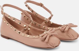 Valentino Garavani Rockstud leather ballet flats