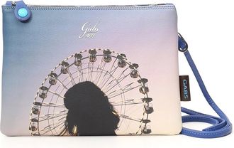 Gabs Blauwe Leren Handtas Gemaakt in Itali&euml; - Dames - Schoudertassen - Blauw - ONE Size - Tassen