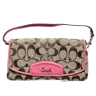 Coach Pre-owned Clutches, female, Multicolor, Size: ONE SIZE Pre-owned Signature Wristlet