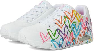 Skechers James Goldcrown: Uno - Highlight Love Womens Shoes White : 6.5 B - Medium, Synthetic