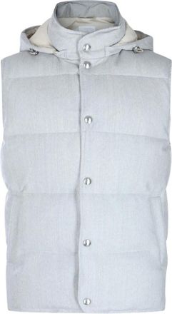 Eleventy Heren, Jassen, Grijs, Maat: XL Katoen