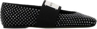 Givenchy Ballerinas, female, Black, Size: 10 US Sliced Square Ballerina