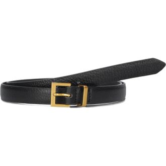 Notre-V Klassieke Zwarte Riem voor Vrouwen - Dames - Accessoires - Zwart - Maat: 95 CM Wol