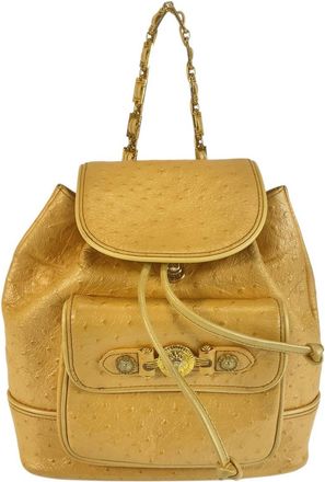 Versace Vintage Leather Sunburst Backpack