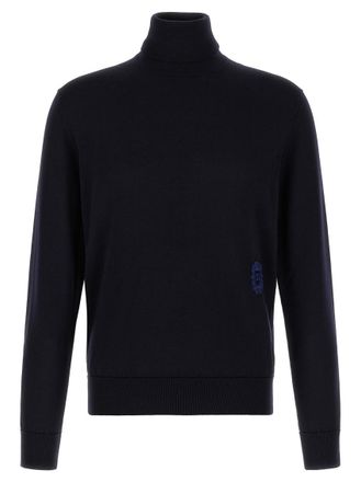 Dolce & Gabbana Navy Turtle Neck Sweater