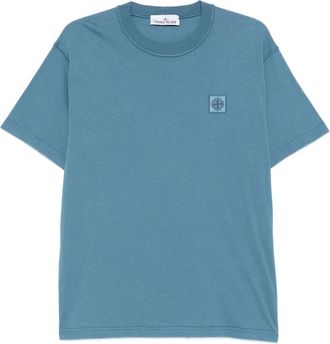 Stone Island Compass-patch Cotton T-shirt